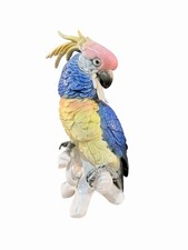 Grand cacatoès en porcelaine