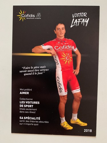 Carte cyclisme cofidis - carte,