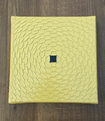 Tableau abstrait jaune bleu - tableau,