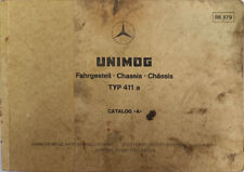 Mercedes Benz Unimog 411 A, Original Parts List, Parts List, Lista Ricambi