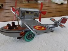 VINTAGE ANTIQUE TOY. PHELIX PLANE. EN TOLE. MECANIQUE 