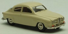1964 Saab 96 beige 1/43 métal blanc/étain tout monté