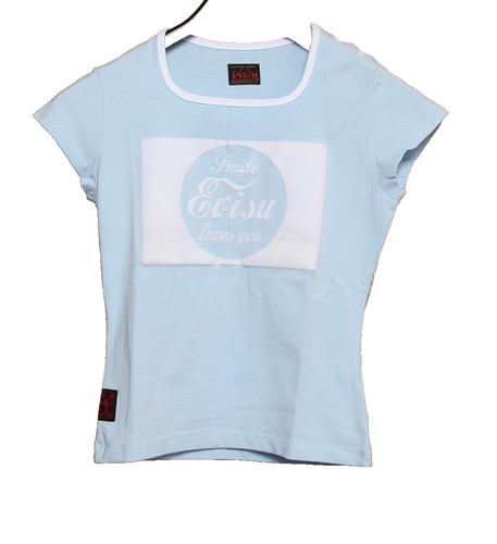 Shirt evisu vintage bleu - t-shirt,