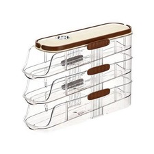 Support à Œufs à Roulettes Transparent pour Porte Latérale de Réfrigérateur9177