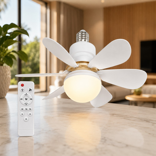 Ventilateur plafond led - led, e27