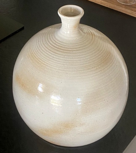 Gros vase boule pied - vase,