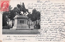BELGIUM MONS STATUE OF BAUDOUIN OF CONSTANTINOPLE