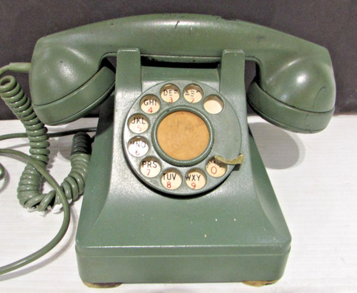 Vtg green heavy phone - vtg,