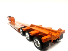 DCP 1/64 SCALE ORANGE FONTAINE TRIAXLE LOWBOY TRAILER, DETACHABLE