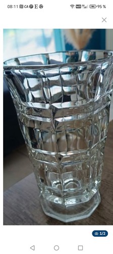 Vase verre transparent - verre,