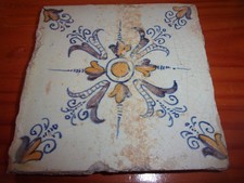 Delft Earthenware Tile 18th Century Tile
