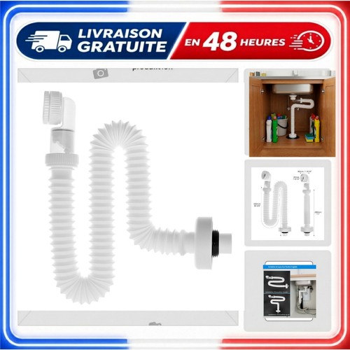 Qwork siphon lavabo - lavabo, flexible