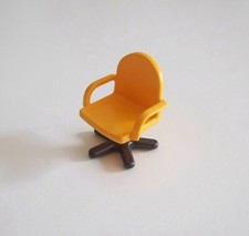 PLAYMOBIL (R254) MODERN HOME - Dark Yellow Office Roulette Chair  