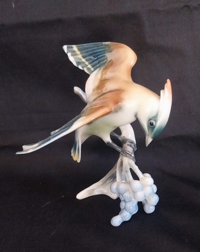 Oiseau porcelaine allemande - oiseau,
