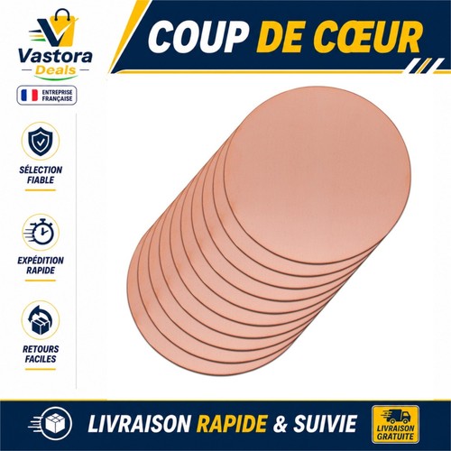 Plaques rondes cuivre 20 - rondes,