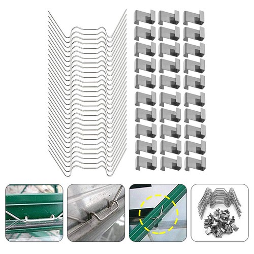 100 pcs clips acier - 100, en