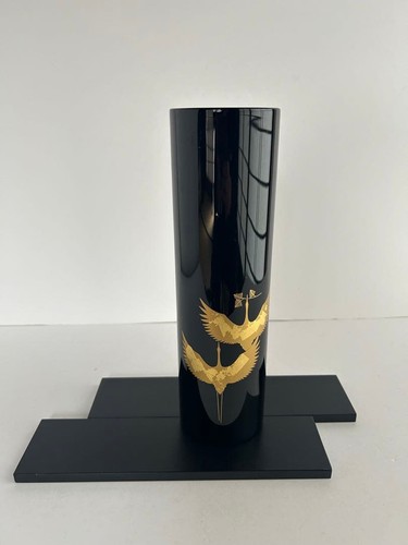 Vase japonais laqué wajima - vase,