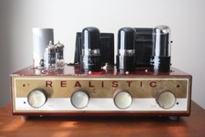 ? Vintage Realistic Model 201 Tube Amplifier Pair – 6V6 / 12AX7 / 5Y3 – Tested