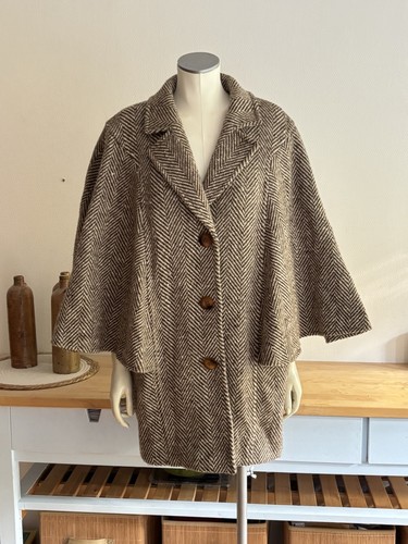 Manteau cape pure laine - cape,