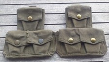 Pair of Triple Hiberns for Garand E.I. Green Hemp 1970s Original