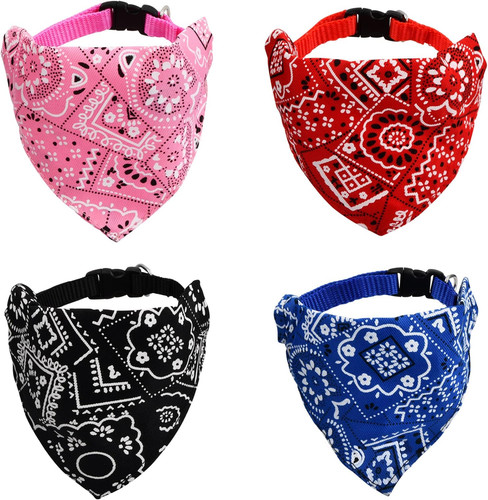 4pcs bandanas pour - bandanas, chien