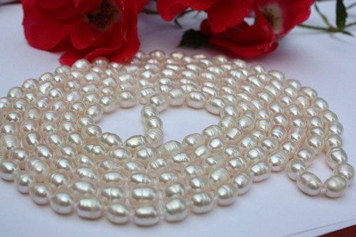 160 vrai perles eau douce - cm,