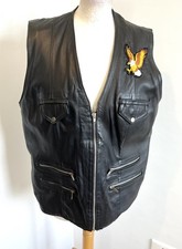 Gilet vrai cuir T48 doublé