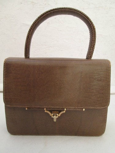 Petit sac main en lézard - main,