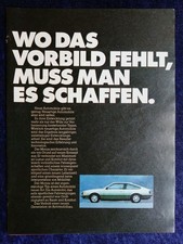 Opel Monza A, early original advertising from 1978, 4 pages!!!