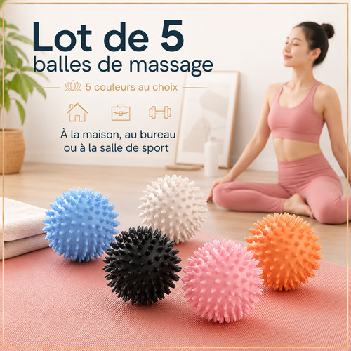 Lot balles massage à - de,