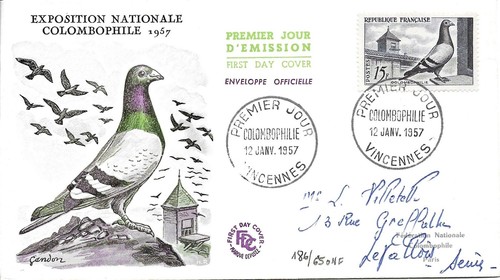 France 1957 enveloppe 1er jour - france,