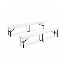 Lots de 2 Bancs de Jardin