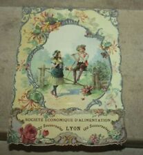 Superb embossed chrome Art Nouveau ste économique d'Alimentation Lyon