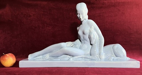 Lady women crackle glaze - women,
