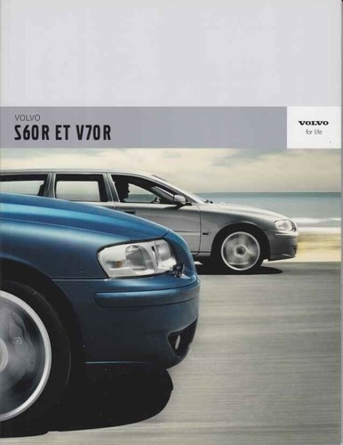 Catalogue brochure volvo s60r - catalogue,