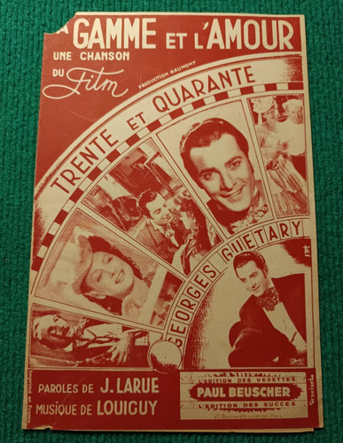 Partition musicale la - partition, gamme