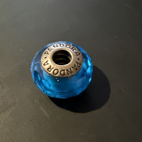Pandora faceted murano blue - pandora,