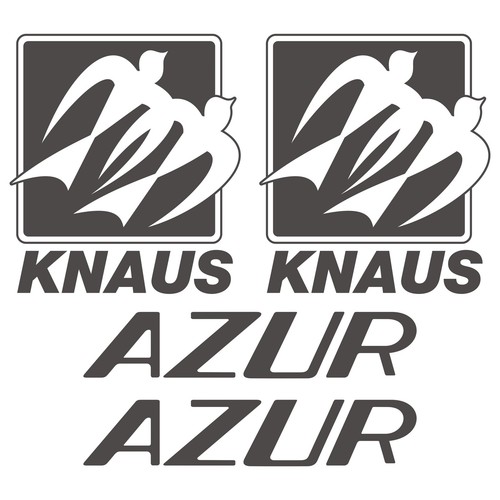 Knaus old azur - azur, autocollant