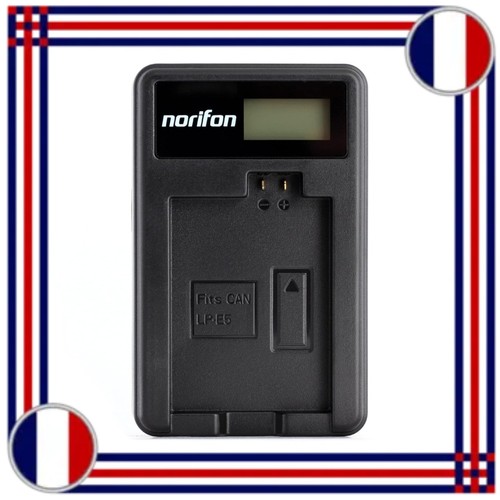 Norifon chargeur usb lcd e5 - norifon, lp-e5