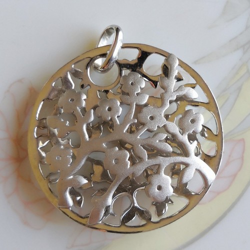 Gros pendentif argent - gros, en