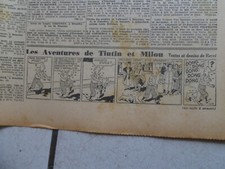 TINTIN / JOURNAL  LE SOIR  NUM 263 / 10 NOV  1941  /TINTIN  L ETOILE MYSTERIEUSE