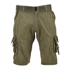 Mil-Tec Short De Combat Style Militaire Vintage Homme Pré-Lavé Olive