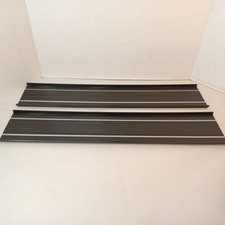 2 Mattel Hot Wheels 1975 Silver Circuit Set Sizzlers Fat Track Straight Pieces