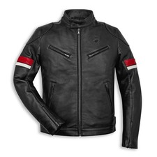 Ducati Urban Stripes Motorbike Leather Racing Jacket
