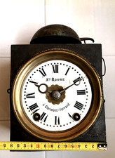 Small movement county clock ox eye old clock Morez uhr pendulum