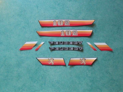 Lot autocollants peugeot 102 - lot,