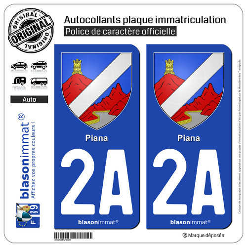Stickers autocollant plaque - 2,
