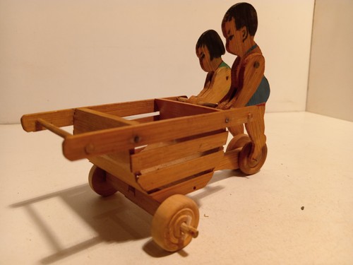 Bois bambou chariot pousse - bois,