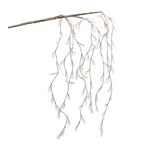Icy hanging branch - hanging,