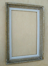 Cadre patiné des années 1960 - Feuillure : 50,3 x 31 cm